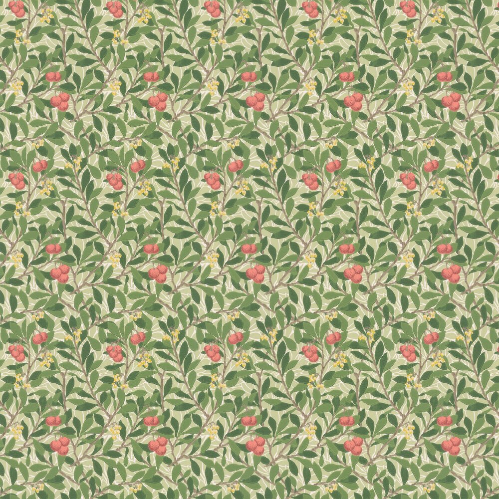 Arbutus Wallpaper - Rose - 217377 - Morris Wallpaper WD - Premier Wallcovering