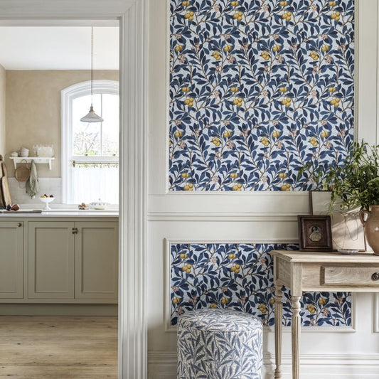 Arbutus Wallpaper - Sunflower - 217376 - Morris Wallpaper WD - Premier Wallcovering