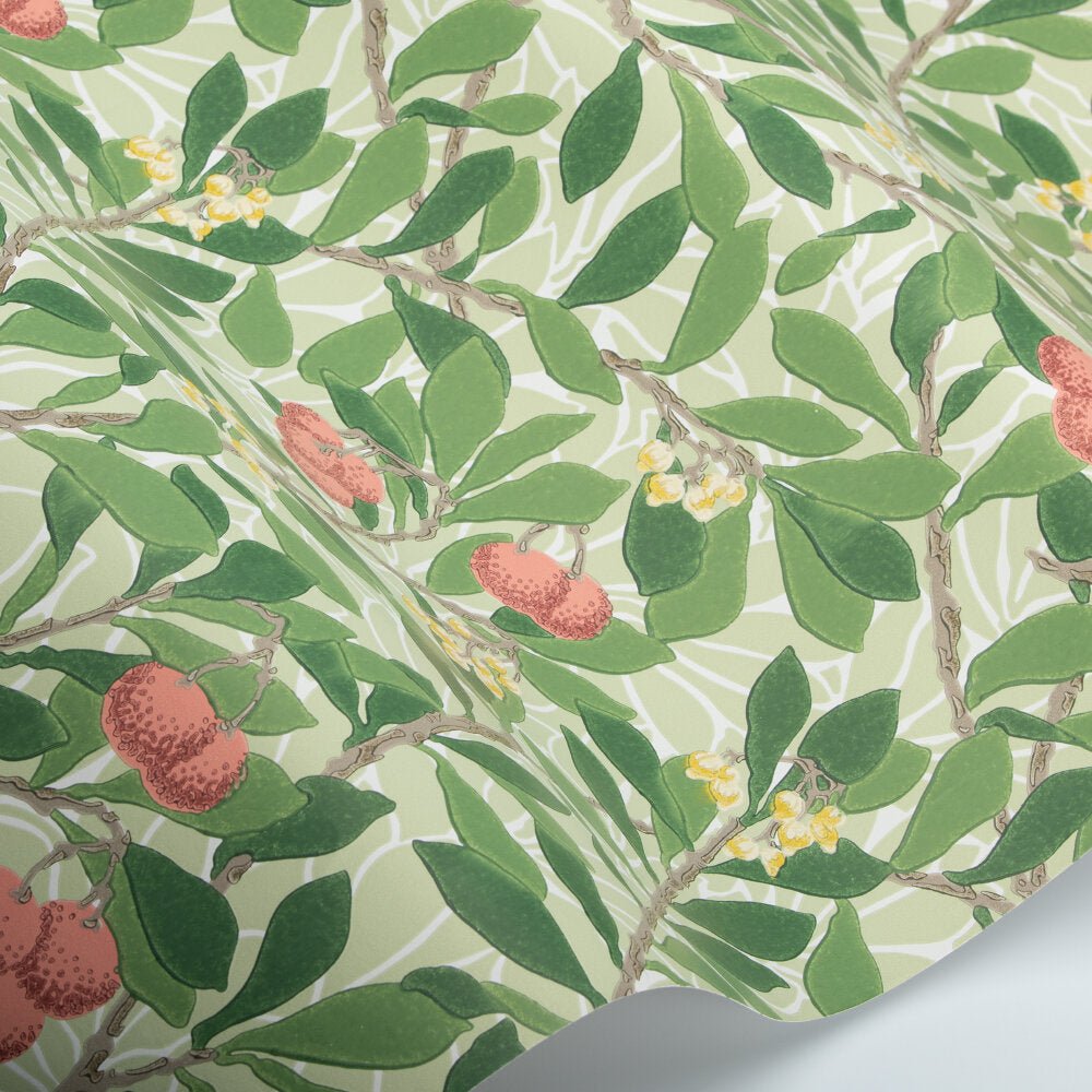 Arbutus Wallpaper - Rose - 217377 - Morris Wallpaper WD - Premier Wallcovering