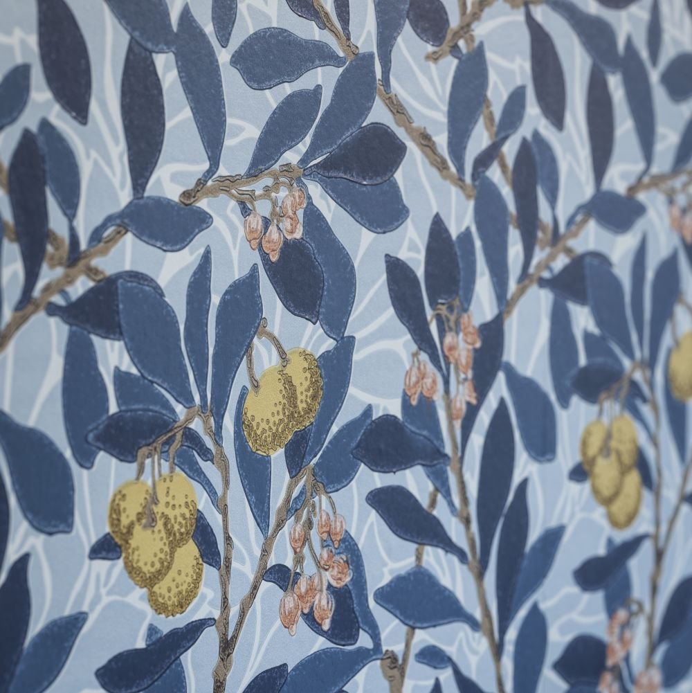 Arbutus Wallpaper - Sunflower - 217376 - Morris Wallpaper WD - Premier Wallcovering