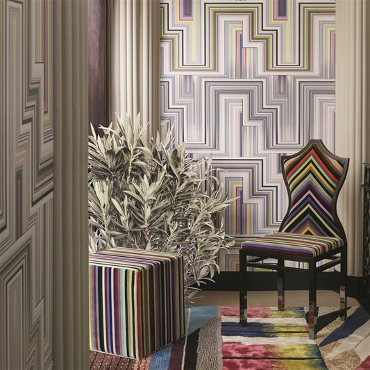 Arc En Ciel Fabric - Prisme - Christian Lacroix - FCL7028/01 - Premier Wallcovering