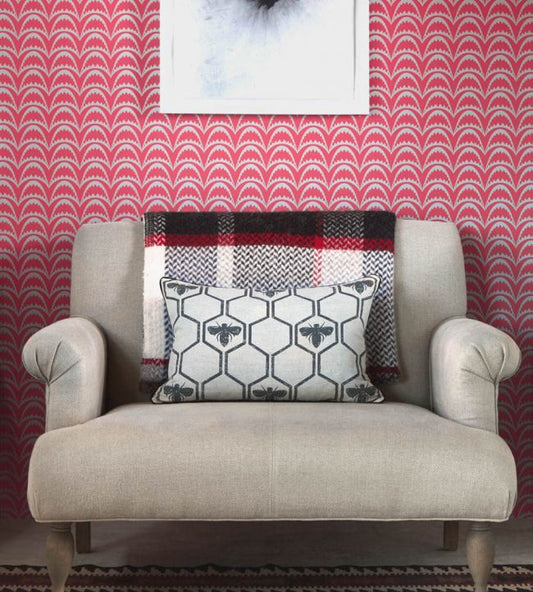 Arcade Wallpaper - Raspberry - BG1700201 - Barneby Gates - Premier Wallcovering