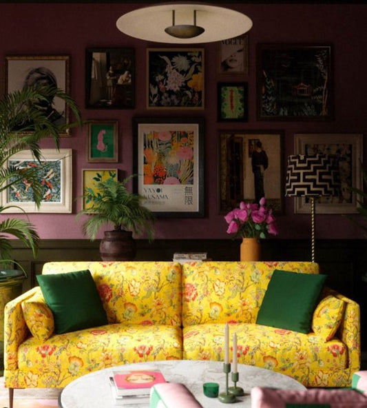 Arcadia Fabric - Sherbet - Woodchip & Magnolia - WMF - 408 - 01VD - Premier Wallcovering