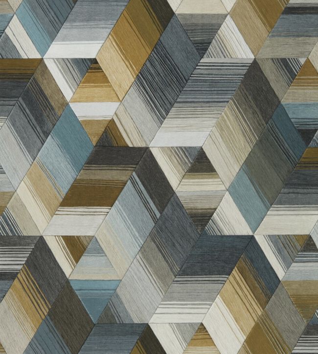 Arccos Wallpaper - Ochre/Steel - HMWF111971 - Harlequin - Premier Wallcovering