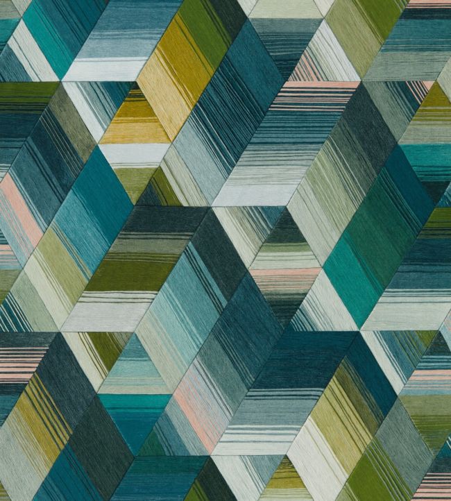 Arccos Wallpaper - Emerald/Blush - HMWF111970 - Harlequin - Premier Wallcovering