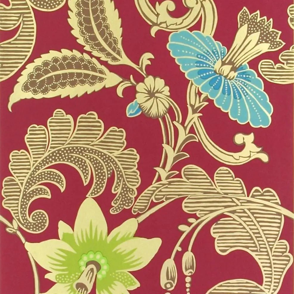 Ariana Wallpaper - Raspberry - P496/01 - Designers Guild - Premier Wallcovering
