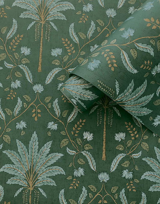 Ariara Wallpaper - Green - Holden Décor - 91790 - Premier Wallcovering