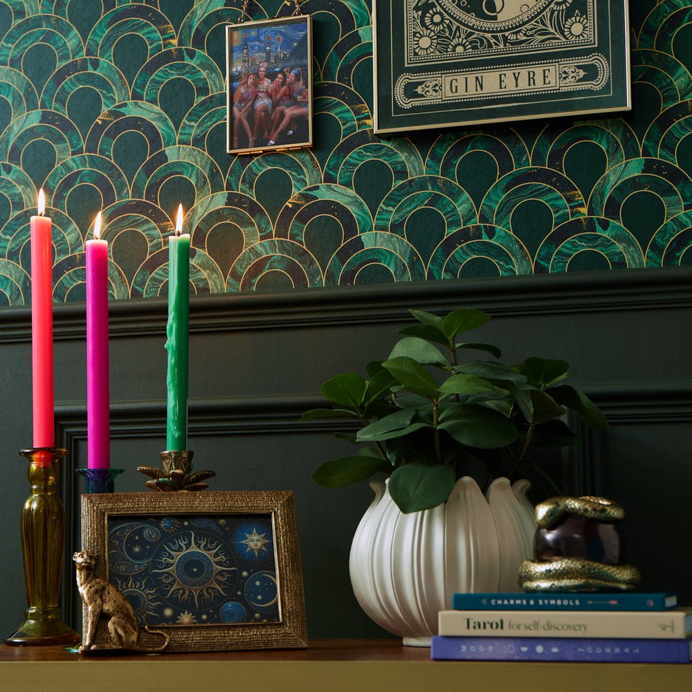 Ariel Wallpaper - Green Marble - Lust Home - LH900492 - Premier Wallcovering