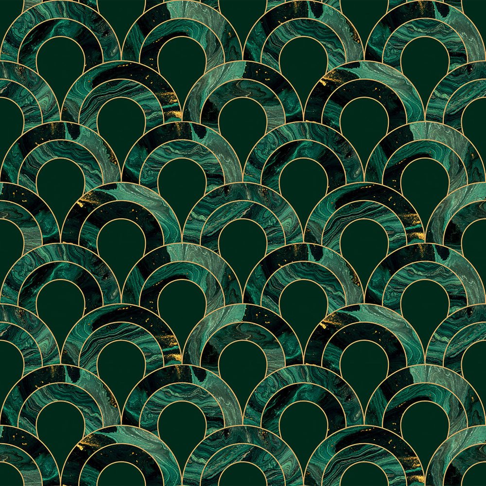 Ariel Wallpaper - Green Marble - Lust Home - LH900492 - Premier Wallcovering