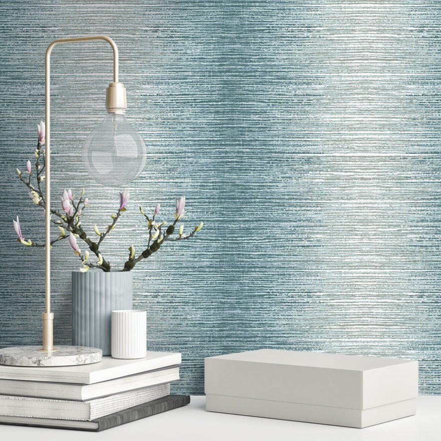 Arlo Wallpaper - Teal - Holden Décor - 65443 - Premier Wallcovering
