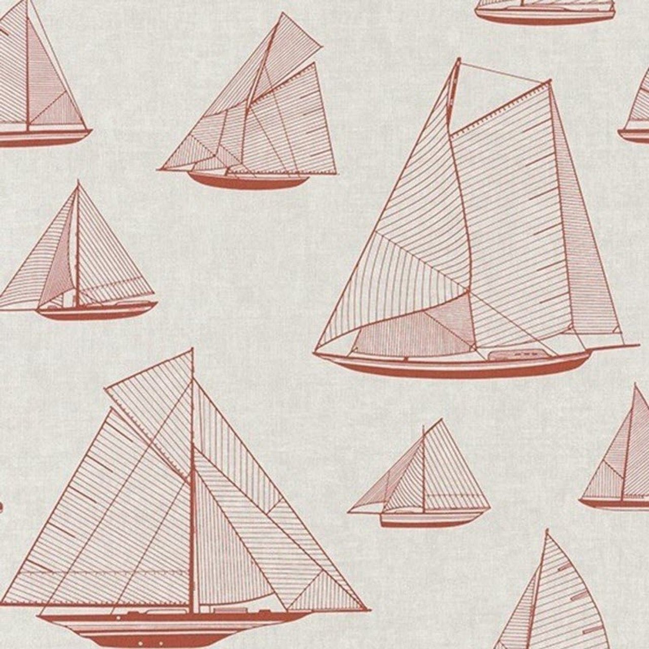 Armada Rivage Wallpaper - Rouge - Casadeco - 84028205 - Premier Wallcovering