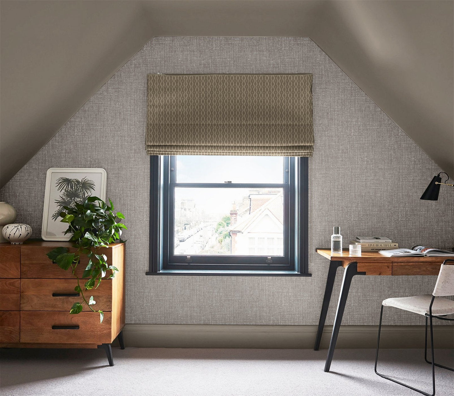 Armando Wallpaper - Stone - Graham & Brown - 124144 - Premier Wallcovering