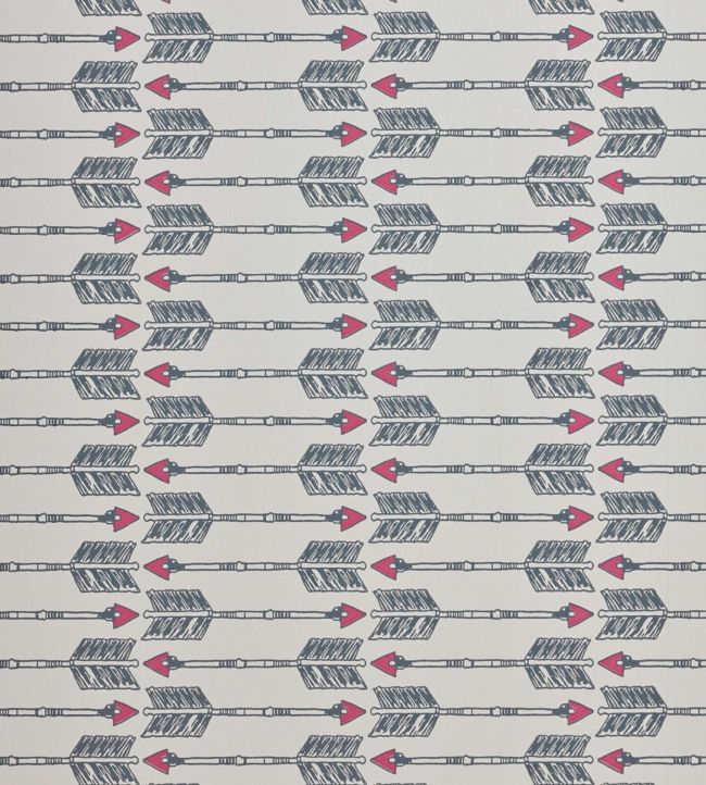 Arrows Wallpaper - Charcoal Pink - BG1600101 - Barneby Gates - Premier Wallcovering