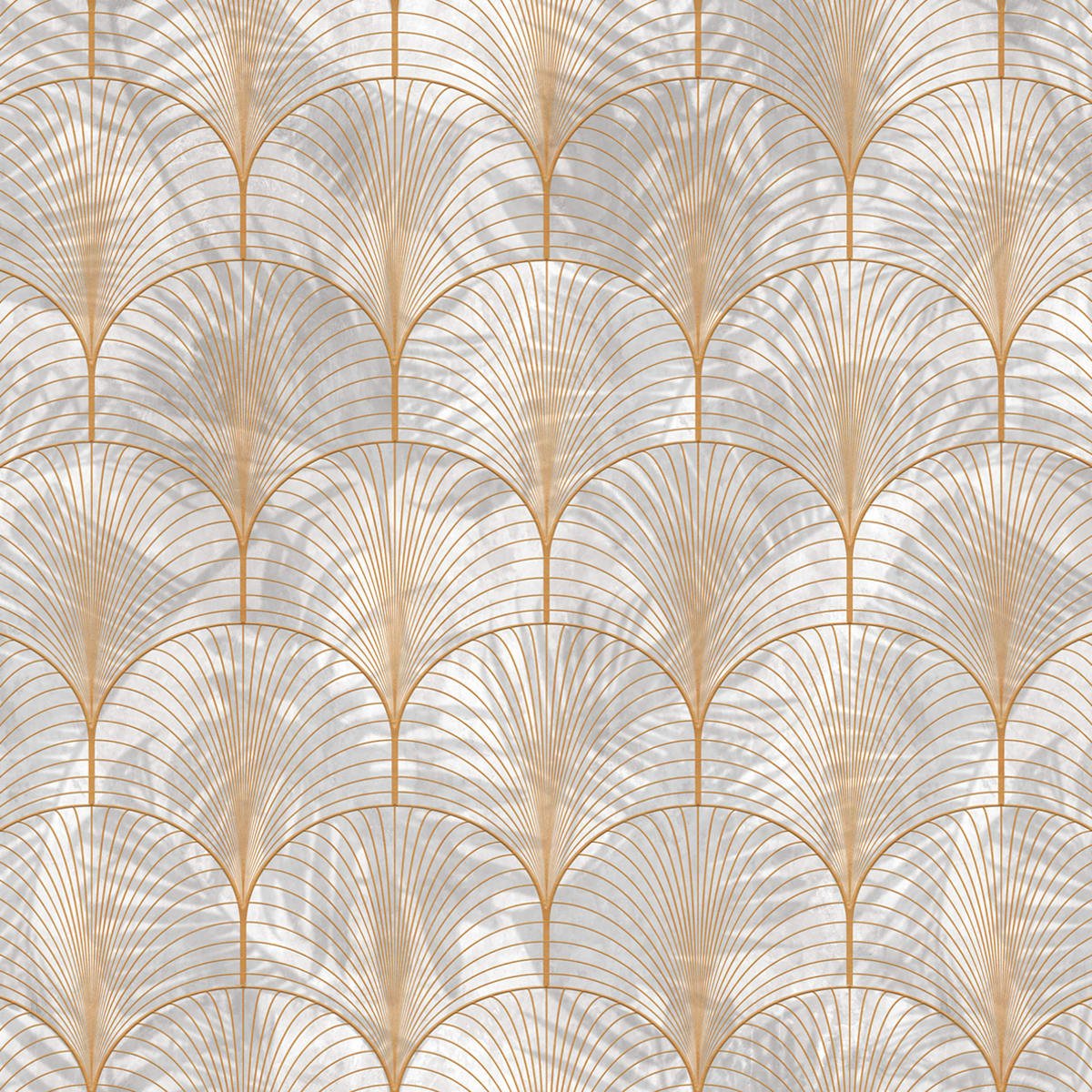 Art Deco Palms Wallpaper - Gold - Rebel Walls - R18573 - Premier Wallcovering