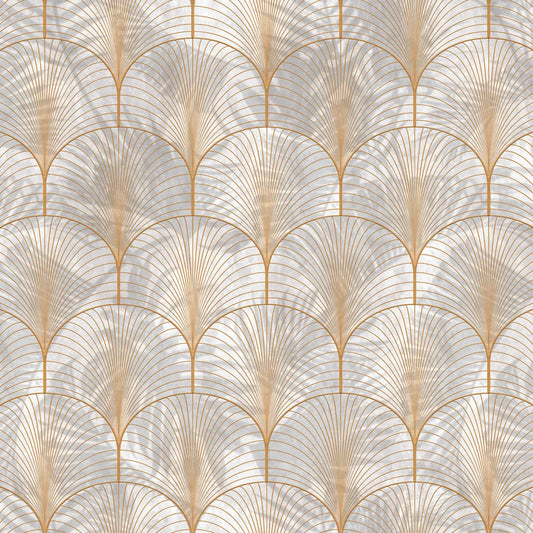 Art Deco Palms Wallpaper - Gold - Rebel Walls - R18573 - Premier Wallcovering