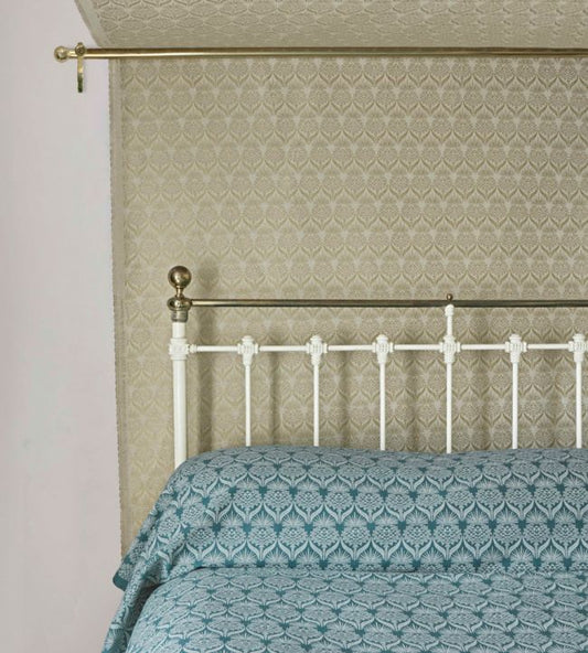 Artichoke Thistle Fabric - Teal - Barneby Gates - BG - F040101 - Premier Wallcovering