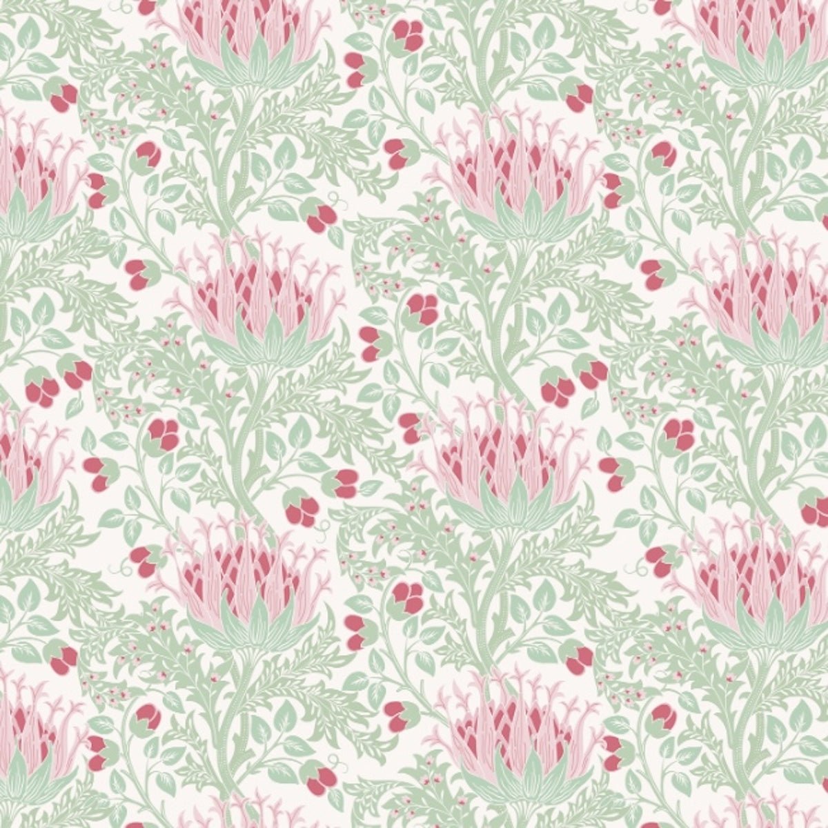 Morris Collections - 1109 - Artichoke Wallpaper - Mint Green - Premier Wallcovering