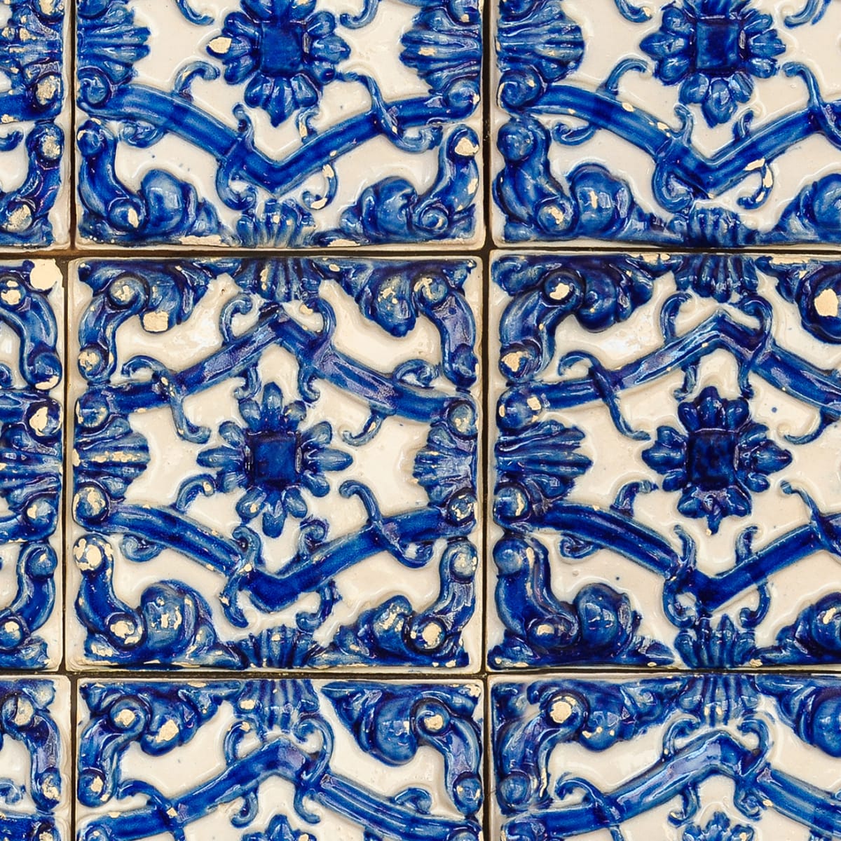 Artisan Tiles Wallpaper - Morocco Blue - Rebel Walls - R18548 - Premier Wallcovering