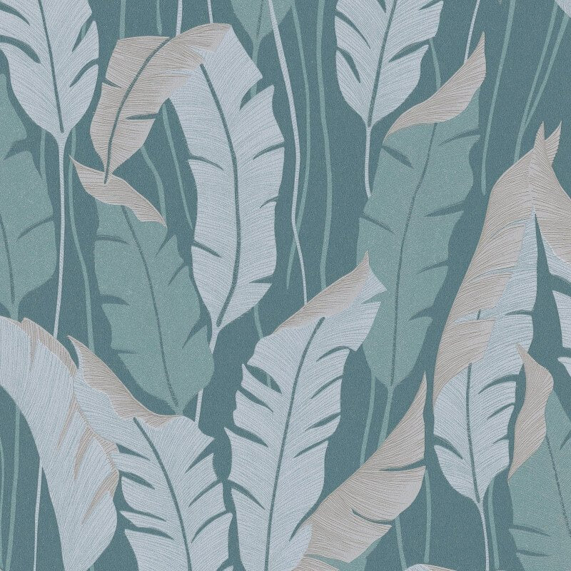 Arwen Delicate Feather Metallic Wallpaper - Green - Erismann - 10344 - 19 - Premier Wallcovering