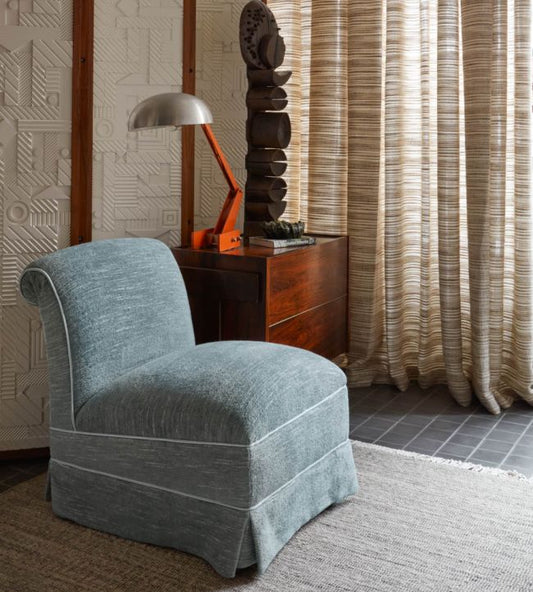 Asama Fabric - Terracotta - Christopher Farr Cloth - CFF240 - 01 - Premier Wallcovering