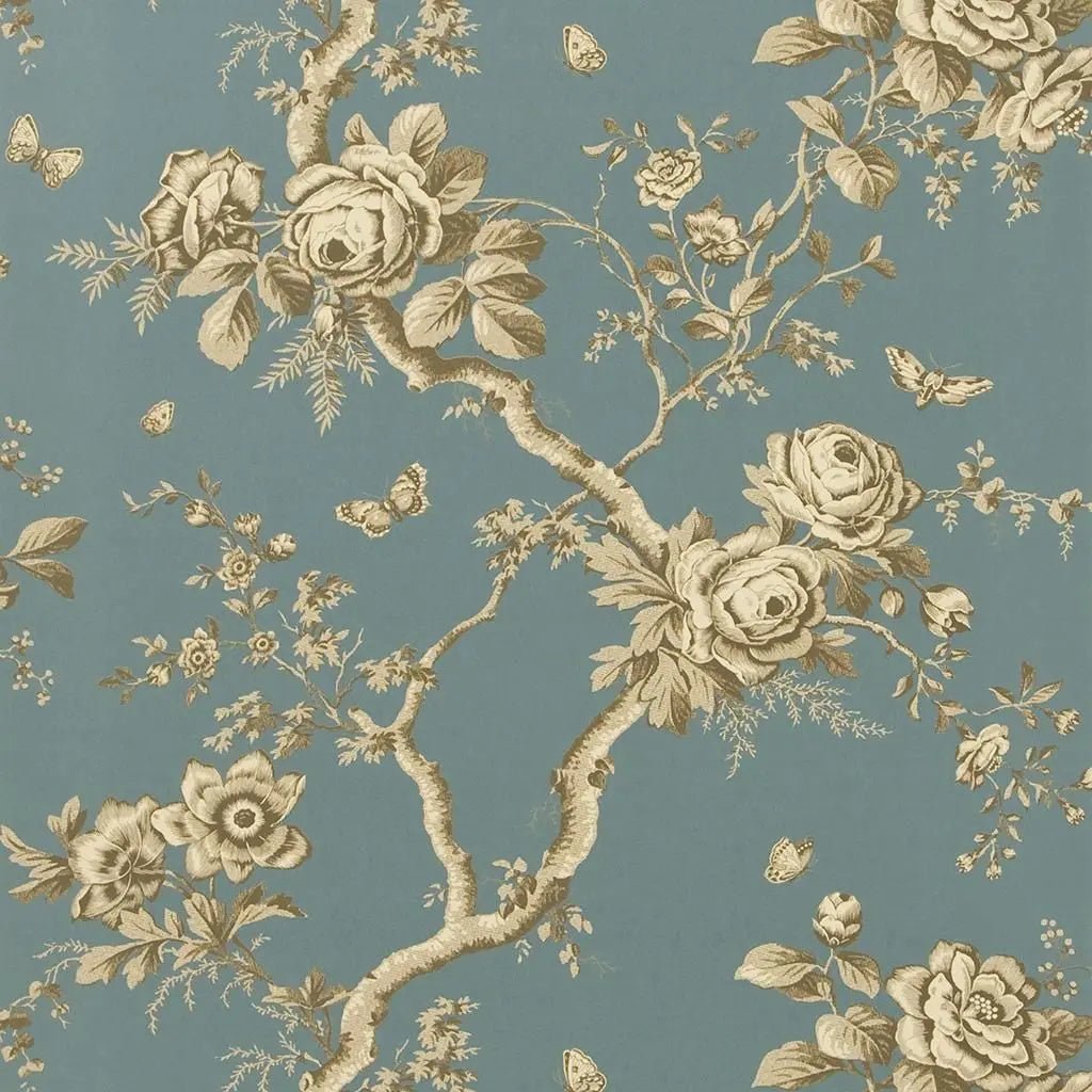 Ashfield Floral Wallpaper - Tourmaline - Ralph Lauren - PRL027/07 - Premier Wallcovering