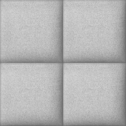 Asperia Hektor Fabric Block Wallpaper - Light Grey - Grandeco - A60103 - Premier Wallcovering