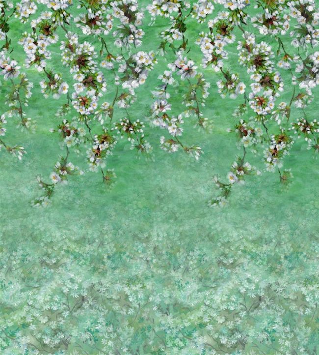 Assam Blossom Wallpaper - Emerald - PDG1133/03 - Designers Guild - Premier Wallcovering