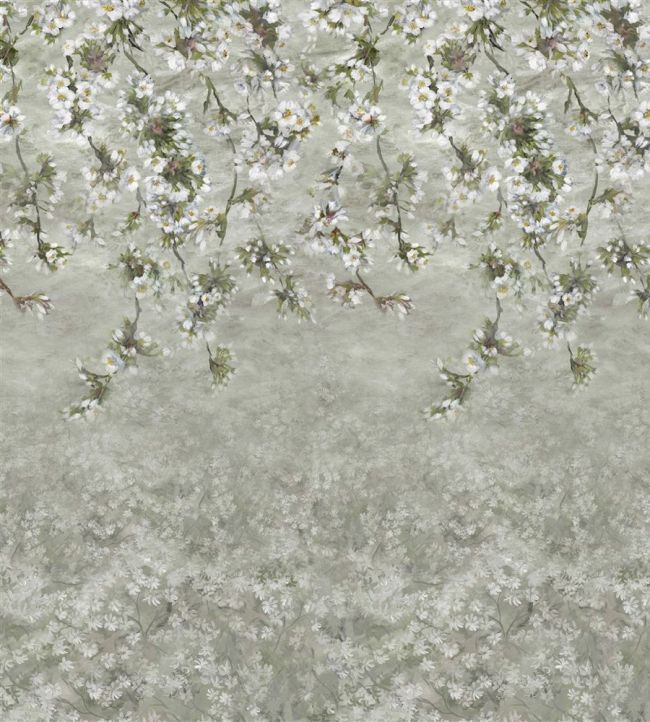 Assam Blossom Wallpaper - Platinum - PDG1133/01 - Designers Guild - Premier Wallcovering