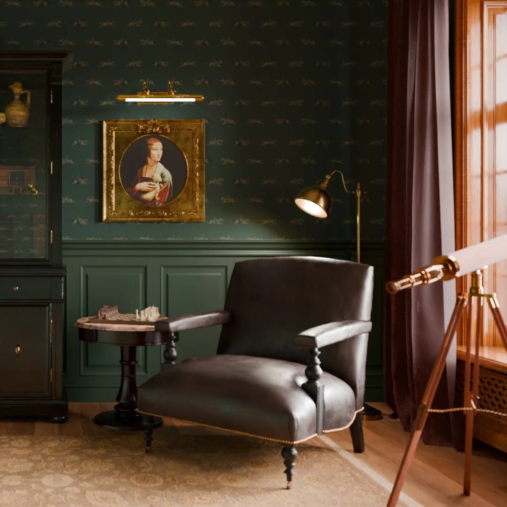At The Races Wallpaper - Pine Green - LAN100247 - Lucie Annabel - Premier Wallcovering