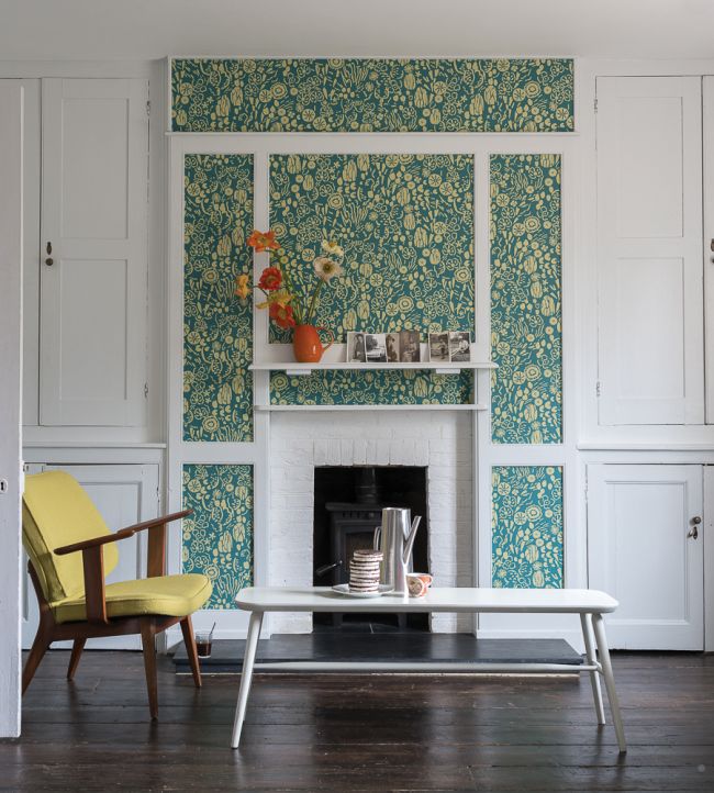 Atacama Wallpaper - Yeabridge Green - 5804 - Farrow & Ball - Premier Wallcovering