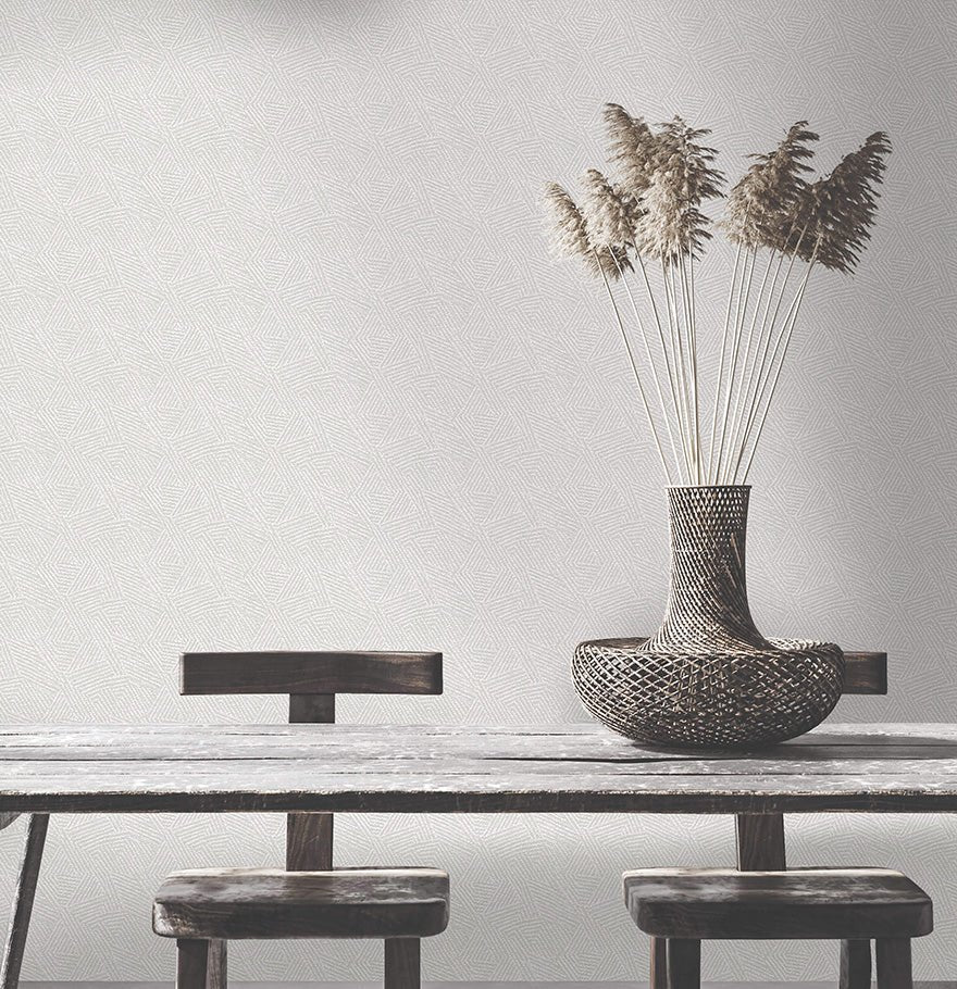 Atakora Wallpaper - Dove - Holden Décor - 65890 - Premier Wallcovering