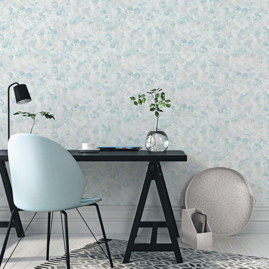 Atmosphere Bubble Up Wallpaper - Aqua - Galerie - G78234 - Premier Wallcovering