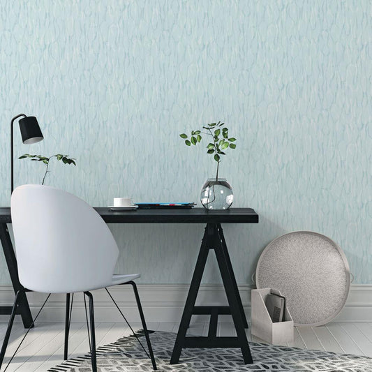 Atmosphere Drizzle Wallpaper - Aqua - Galerie - G78239 - Premier Wallcovering