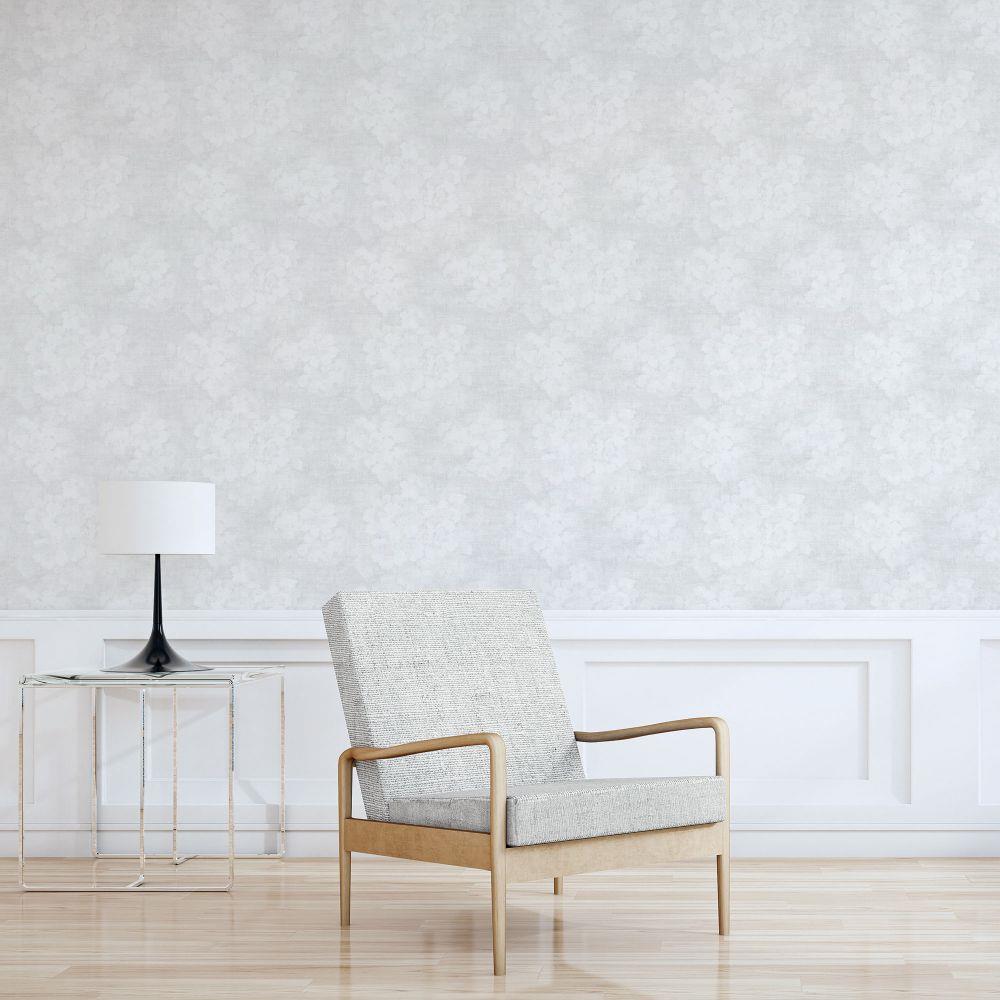 Atmosphere Mystic Floral Wallpaper - Off White - Galerie - G78262 - Premier Wallcovering
