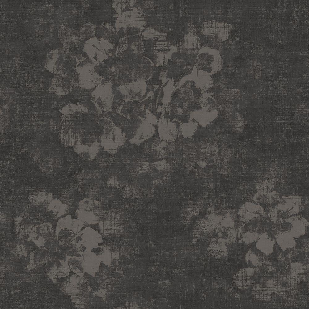 Atmosphere Mystic Floral Wallpaper - Charcoal - Galerie - G78259 - Premier Wallcovering