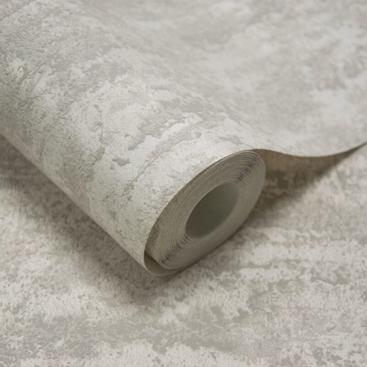 Attitude Rocks Concrete Effect Wallpaper - Grey - Grandeco - A66901 - Premier Wallcovering