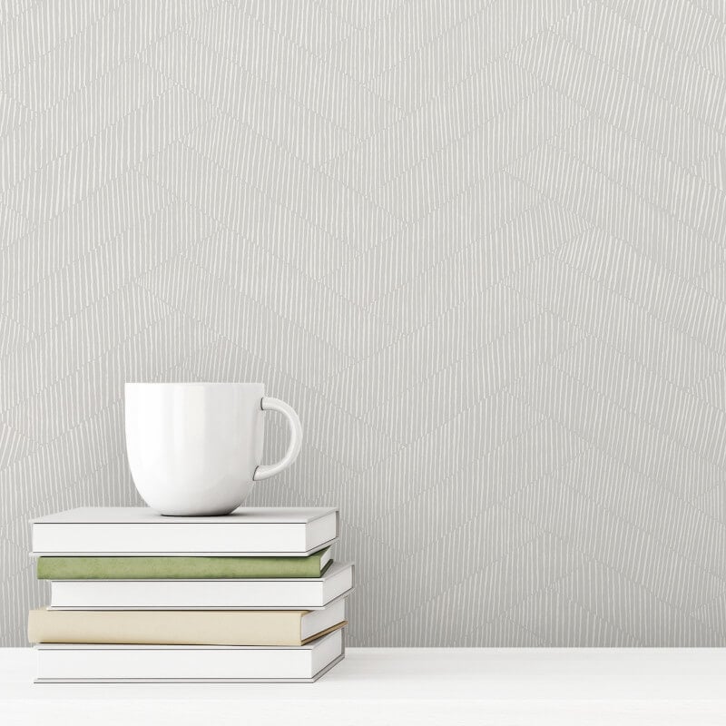 Attitude Ruby Geometric Wallpaper - Grey - Grandeco - A65502 - Premier Wallcovering