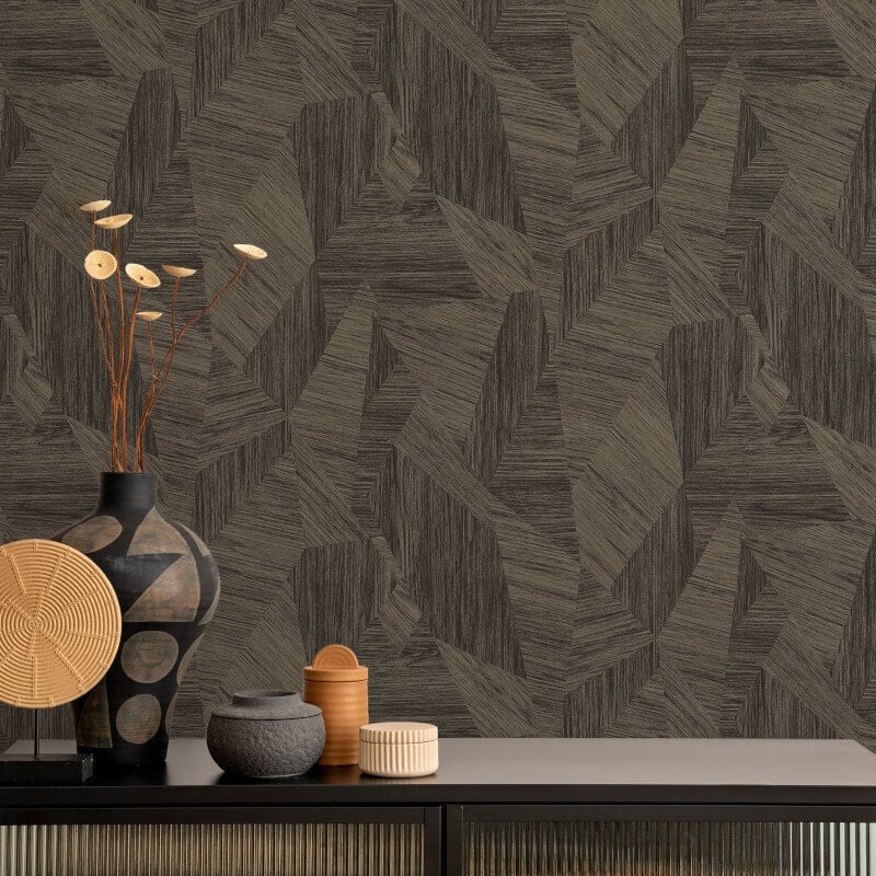 Attitude Talenso Geometric Wallpaper - Charcoal - Grandeco - A66603 - Premier Wallcovering