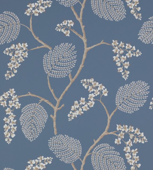 Atwood Wallpaper - Navy - Colefax & Fowler - 07141/04 - Premier Wallcovering