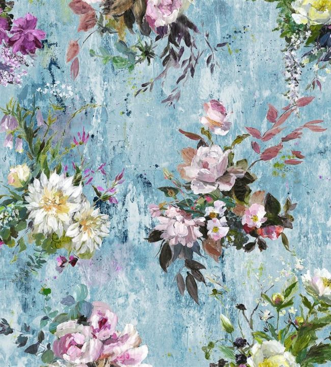 Aubriet Wallpaper - Slate Blue - PDG717/03 - Designers Guild - Premier Wallcovering