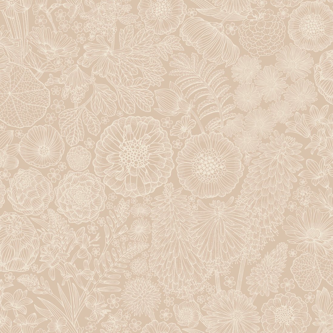 August Wallpaper - Pink - Summer Gray - Premier Wallcovering