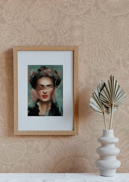 August Wallpaper - Beige - Summer Gray - Premier Wallcovering