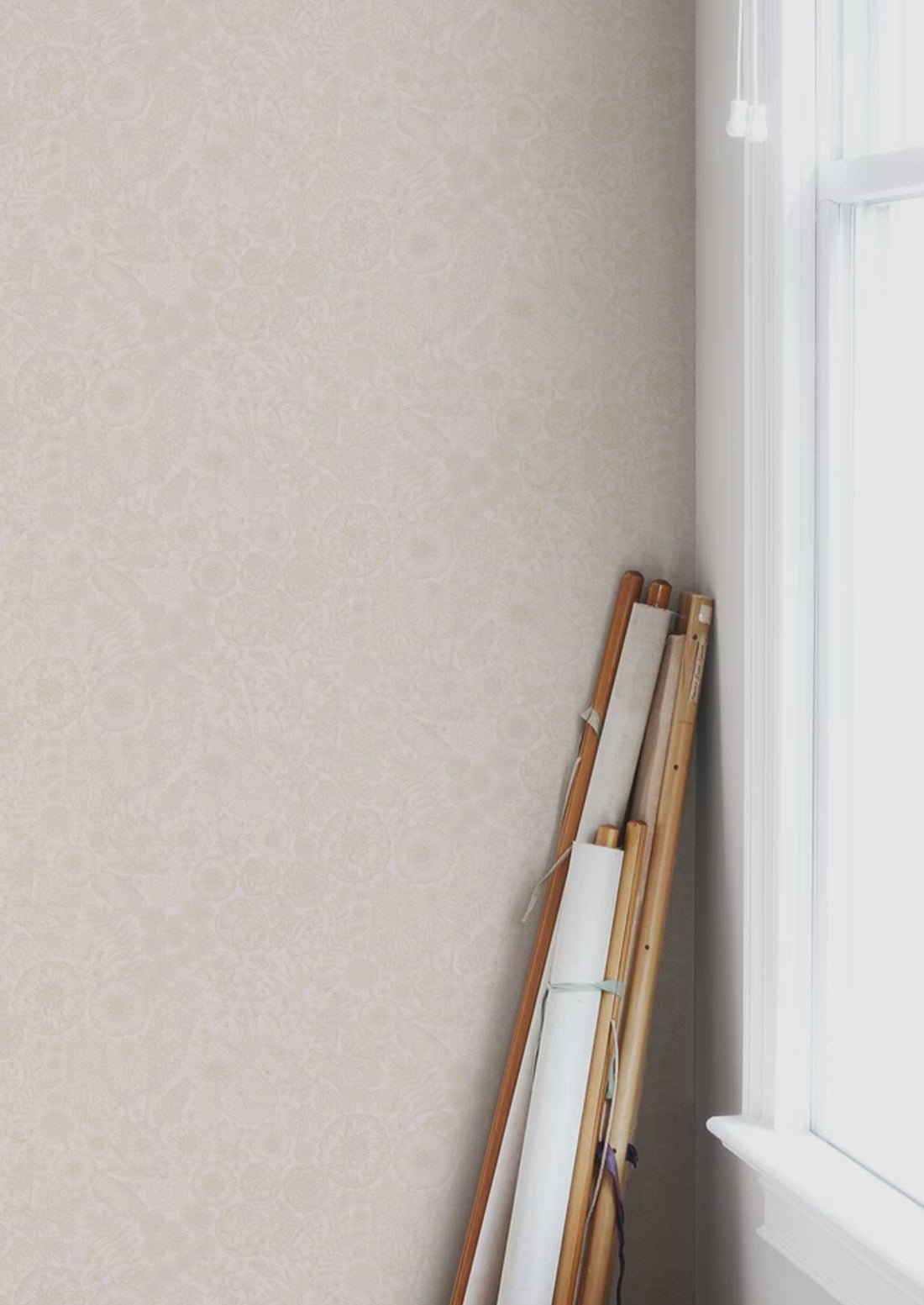 August Wallpaper - Sand - Summer Gray - Premier Wallcovering