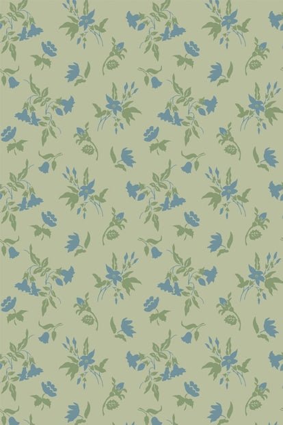 Auguste Wallpaper - Yeabridge Green - 6505 - Farrow & Ball - Premier Wallcovering