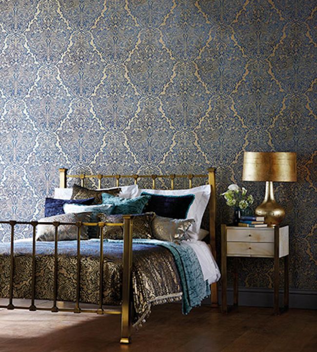 Aurelia Wallpaper - Sapphire - HLEO110642 - Harlequin - Premier Wallcovering