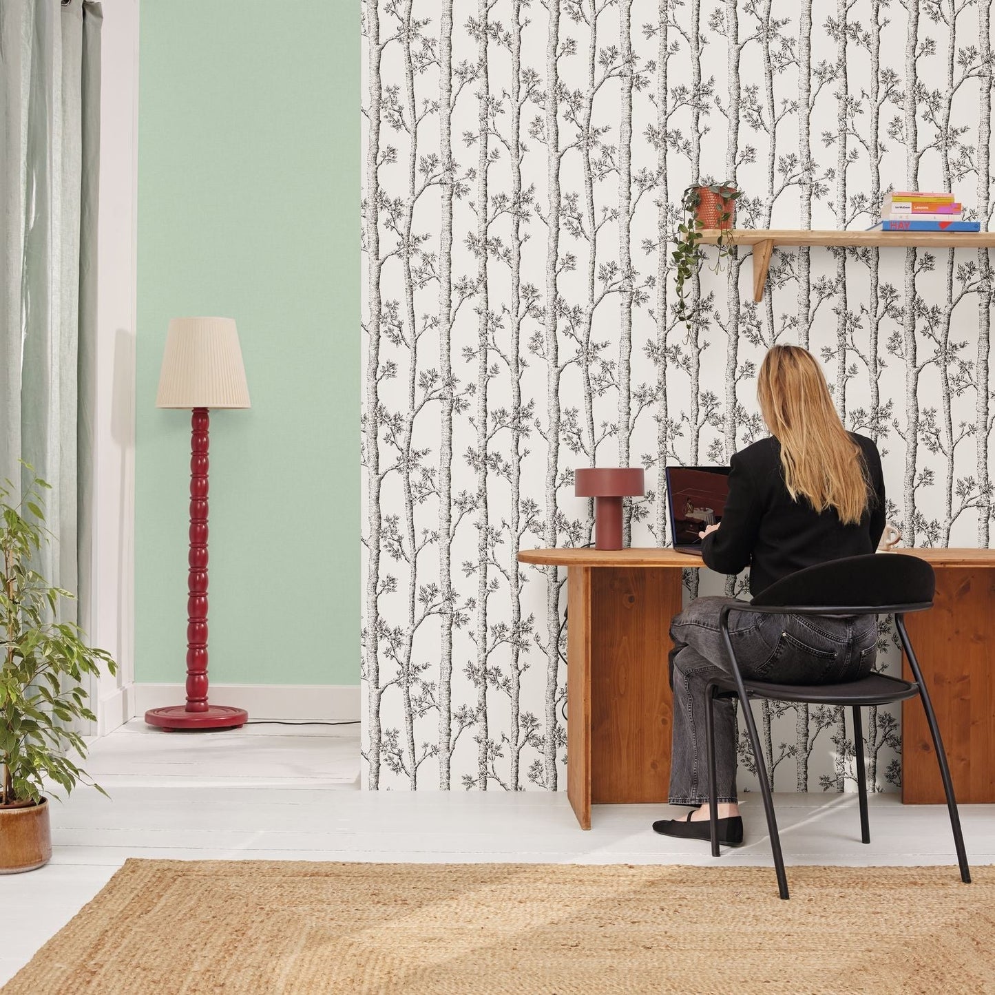 Automne Wallpaper - Blanc - Caselio - 106120000 - Premier Wallcovering