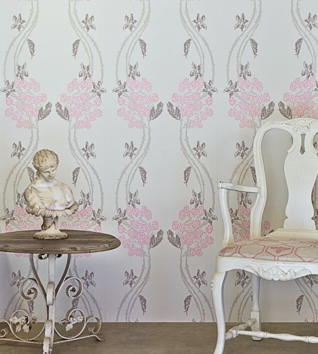 Autumn Berry Wallpaper - Vintage Pink - BG1100202 - Barneby Gates - Premier Wallcovering