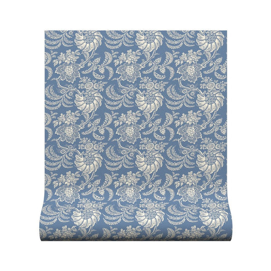 Avignon Wallpaper - Chambray - Warner House - Premier Wallcovering