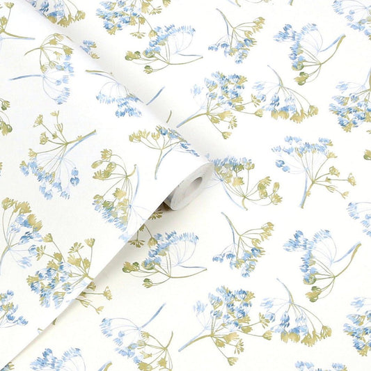 Avonbury Hedgerow Wallpaper - Green - Laura Ashley - 130102 - Premier Wallcovering