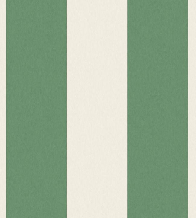 Awning Stripe Fabric - Green Magnolia - Woodchip & Magnolia - WMF - 413 - 02LD - Premier Wallcovering
